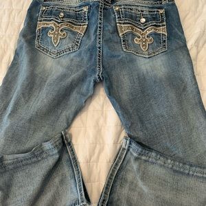 Women's Rock Revival "Audrina" Curvy Capri Size 32